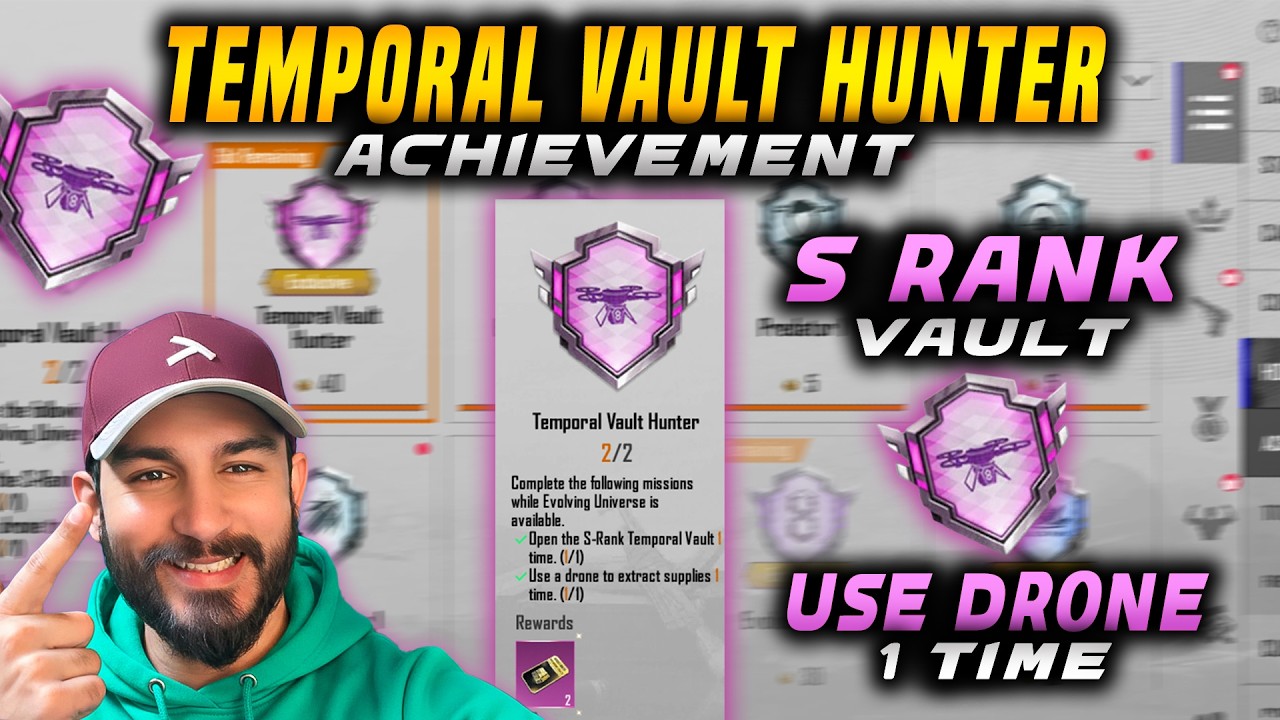 TEMPORAL VAULT HUNTER ACHIEVEMENT COMPLETE | OPEN THE S RANK VAULT & USE A DRONE 1 TIME MISSION
