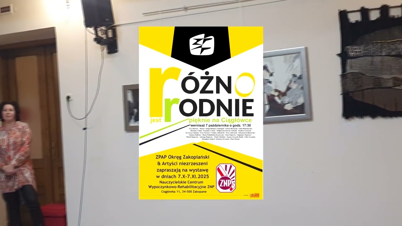 Zakopane. Wernisaż artystów ZPAP Okręg Zakopiański  w Centrum ZNP na Ciągłówce.