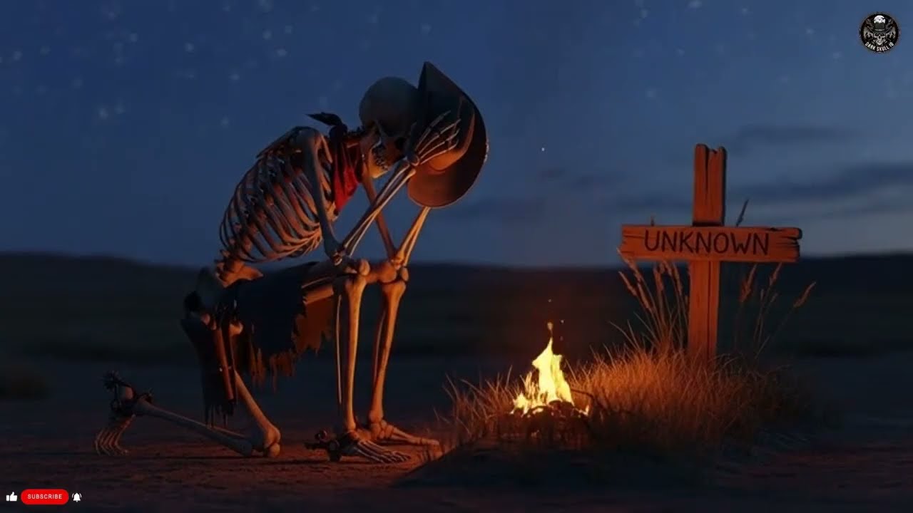 Skull at the Crossroads – Dark Country Desert Night | Dark Skull ID #darkcountrymusic #western