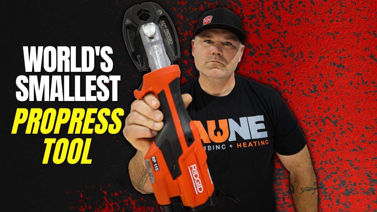 Обзор новейшего сантехнического пресс-инструмента RIDGID! RP115 Mini