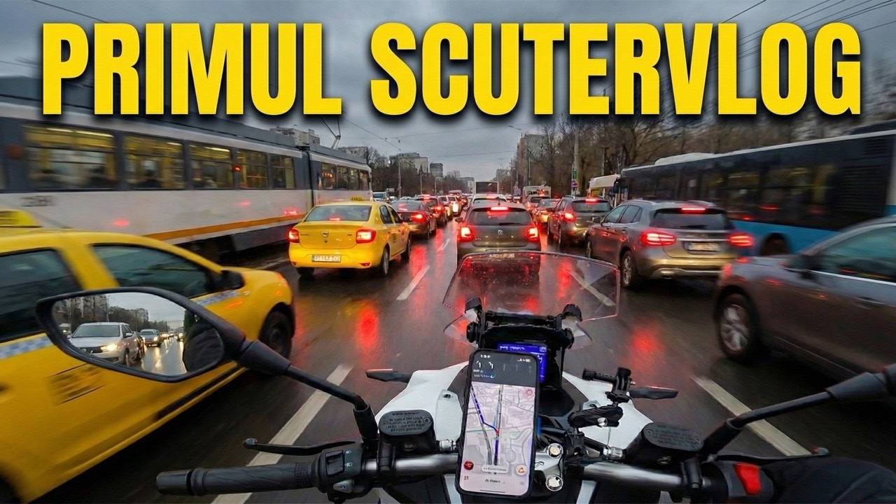 Primele ture cu noul Kymco Dink X prin Bucuresti