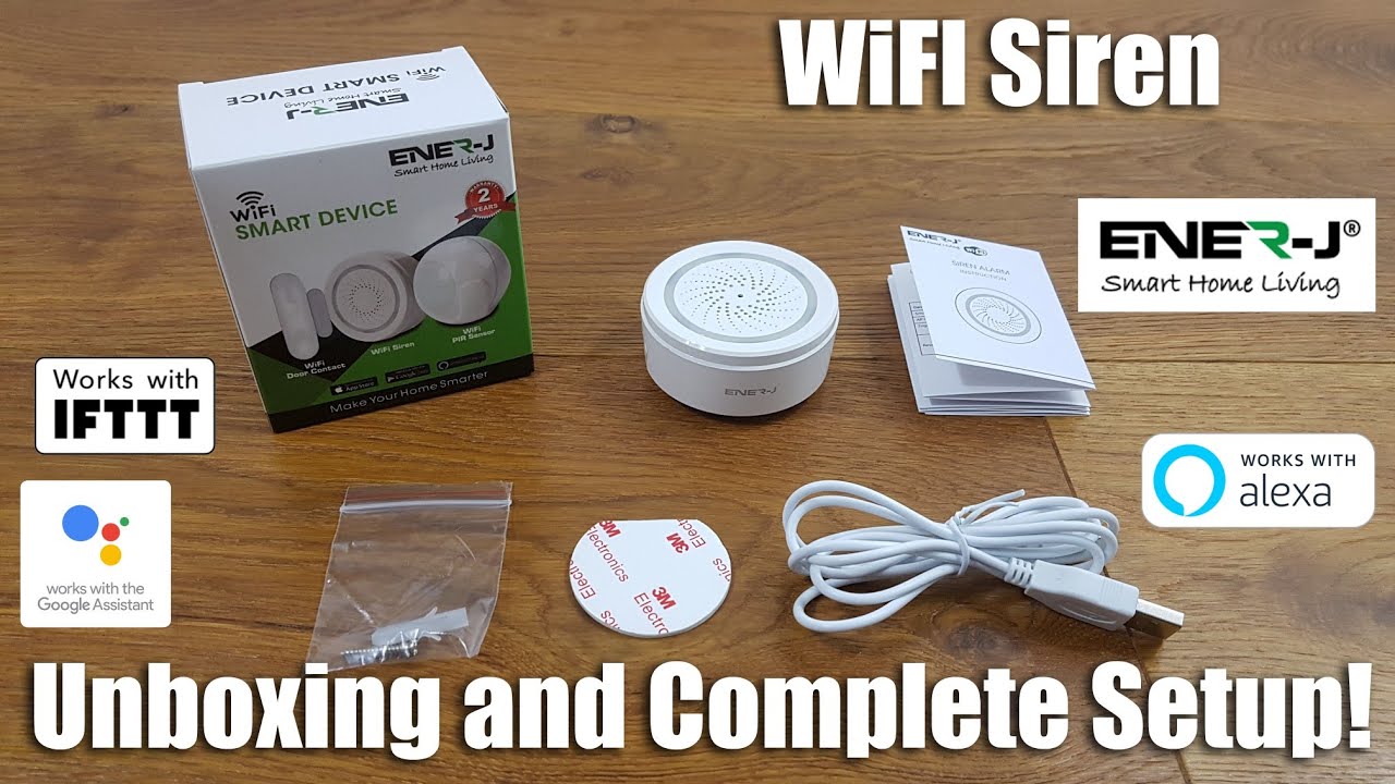 ENER-J WiFi Siren | No Hub Required [Hands on Review and Test]
