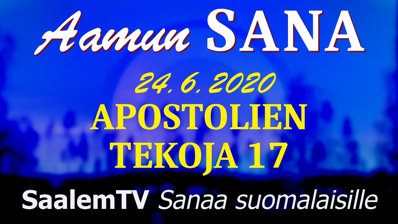 AAMUN SANA live-stream tallenne