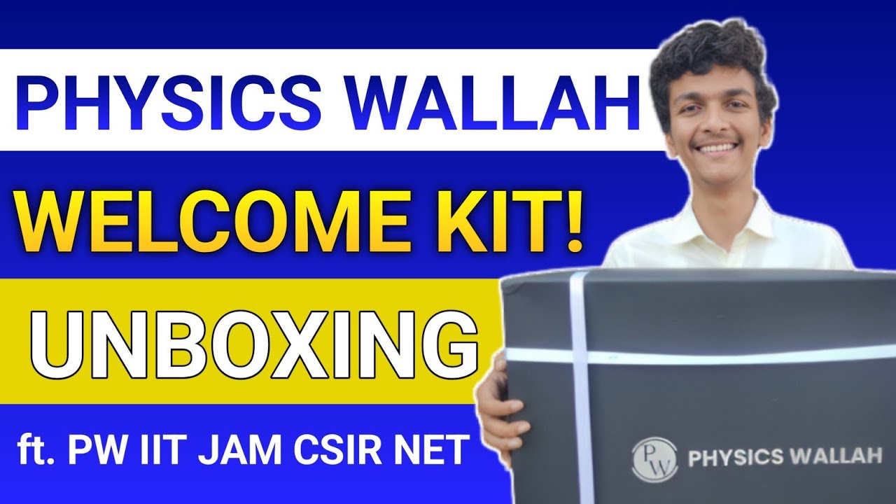 Physics Wallah Welcome Kit Unboxing @pwiit-jam