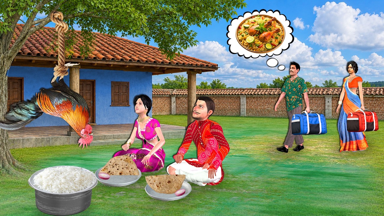 Kanjoos Mehamaan Patli Dal Sukhi Roti Hindi Kahaniya Moral Stories Funny Comedy Video