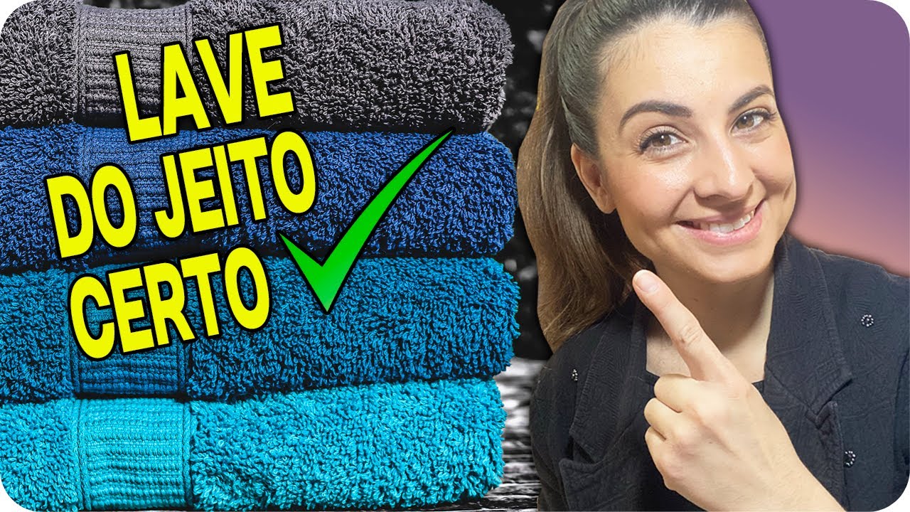 COMO LAVAR TOALHAS DO JEITO CERTO E DEIXAR ATÉ TOALHAS DURAS E ÁSPERAS SUPER MACIAS DE NOVO!