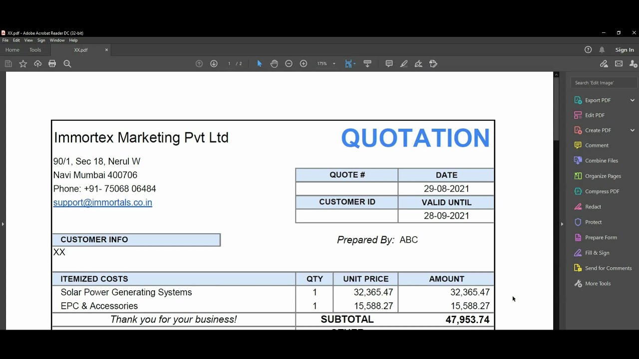 Solar Calculator | Calculate your system size | Generate quotation | Immortals Power (Part-11)