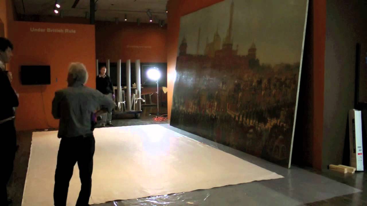 Large Painting Installation for the Exhibition, 