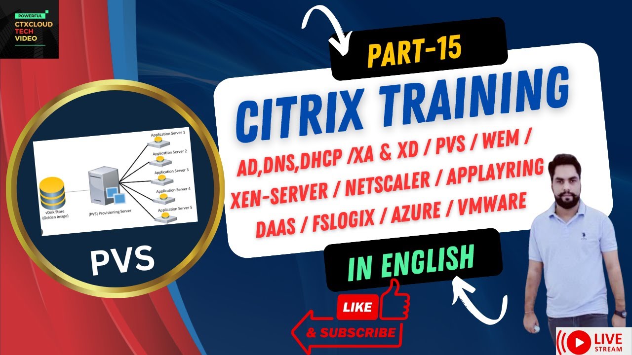 15. Citrix training install and configure primary PVS server and store