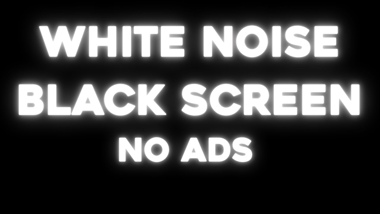 White Noise 24 Hours No Ads | Black Screen for Sleep, Focus & Meditation