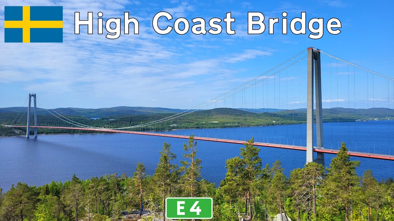 Sweden: E4 across the High Coast Bridge