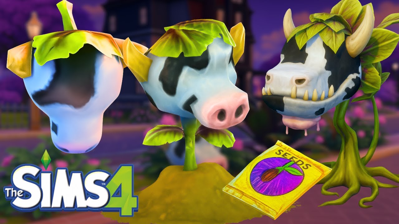How to get a Cowplant Berry 🐄🍓and other Rare Plants (Death Flower) | The Sims 4 Hack