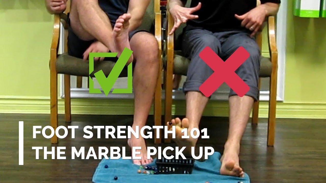 Marble Pick Up Exercise for Arch Strength