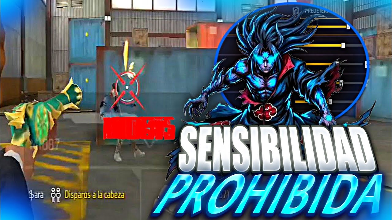 SENSIBILIDAD PROHIBIDA PARA FREE FIRE PARA PEGAR TODO ROJO + BOTÓN DISPARO  