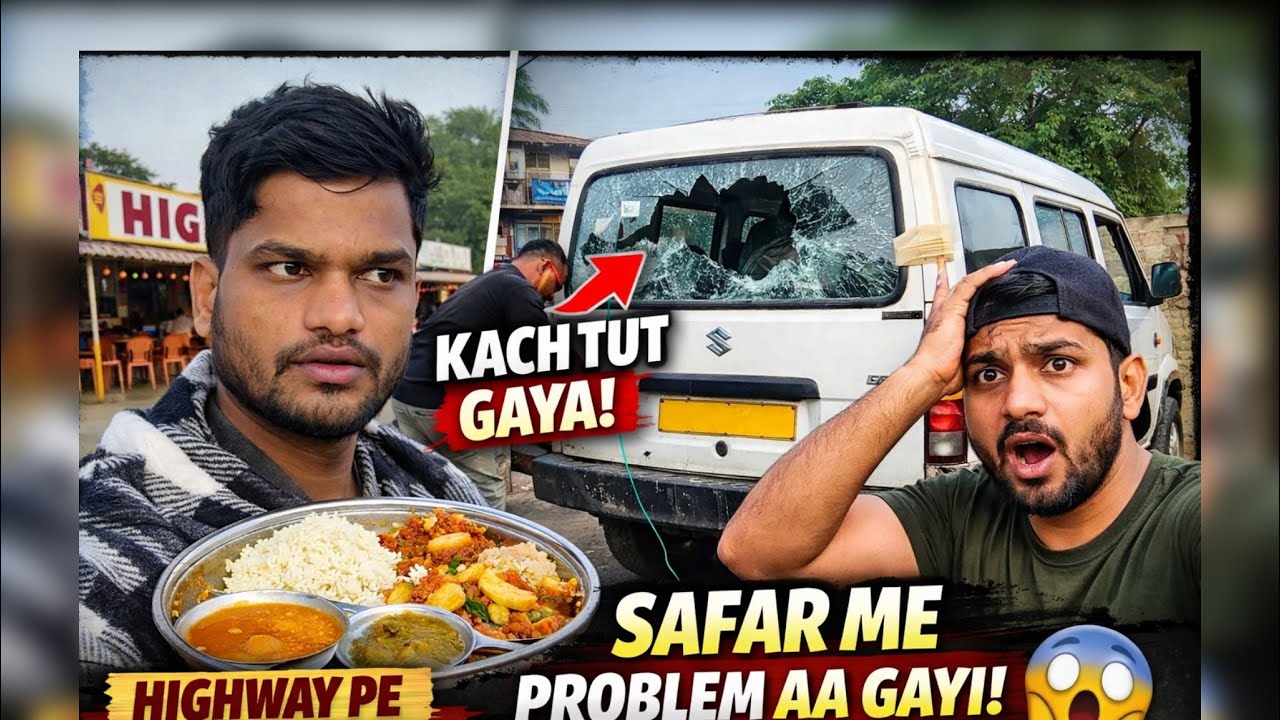 Safar, Khana Aur Problem 😮 | Chhattisgarh To Home By Road Carry Van #iamarunvlogs 
