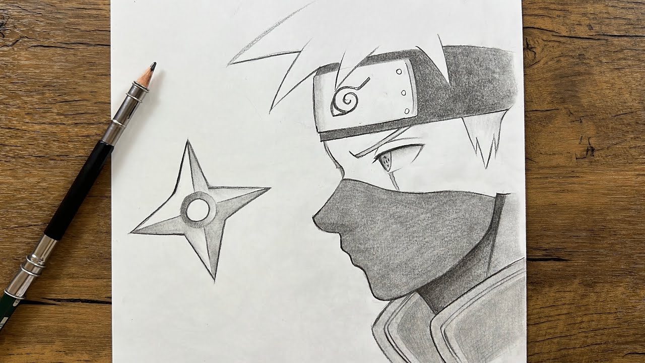 How to Draw Kakashi Hatake Step by Step | Easy Anime Drawing Tutorial