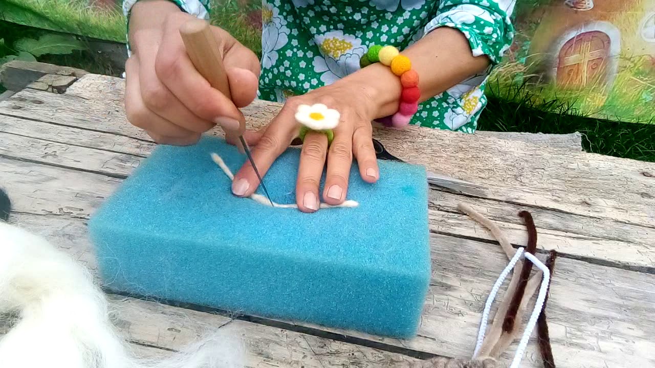Агънце от вълна / Needle felted sheep