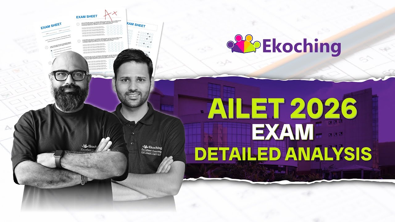 AILET 2026 Exam | Detailed Analysis by Ekoching | Difficulty, Cut-Off & Strategy