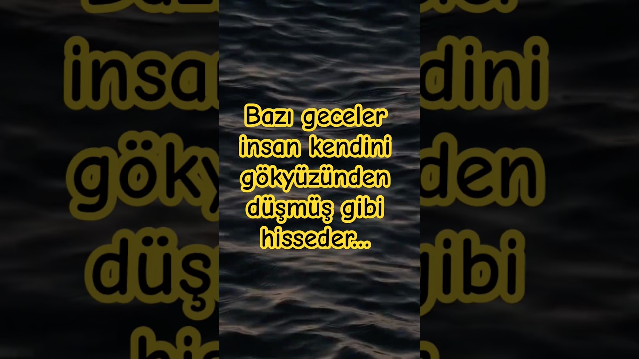 Bu Gece İçimde Bir Şey Öldü…