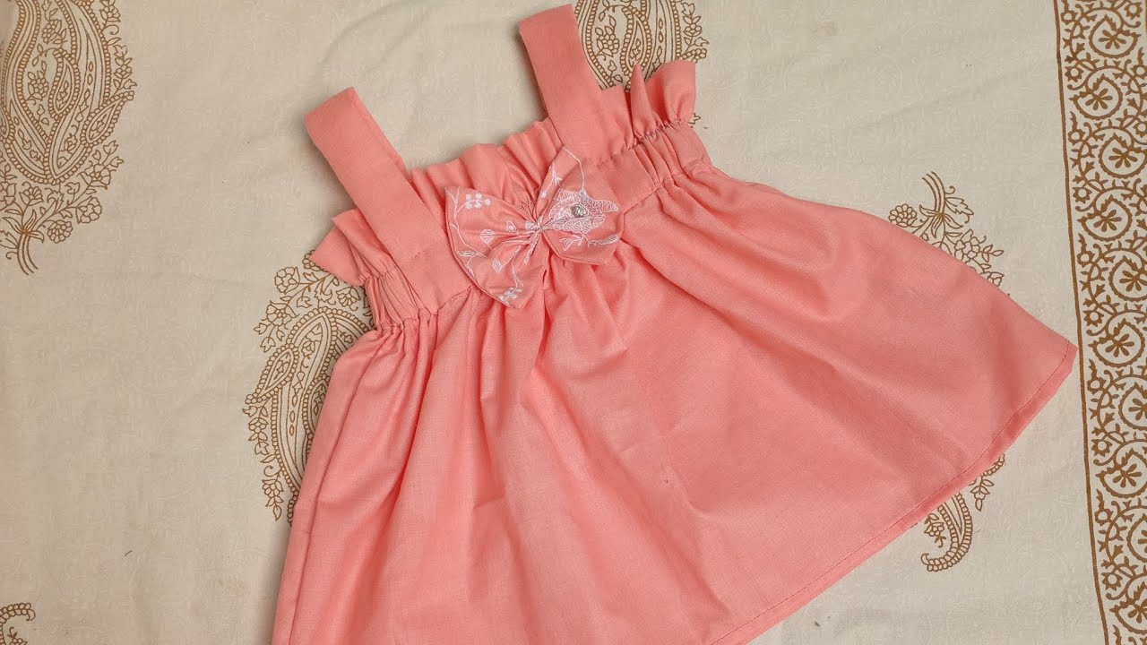 6🤯 month baby girl stylish frock design 🤯 #frockstitching #6monthsbaby #viral #fashion