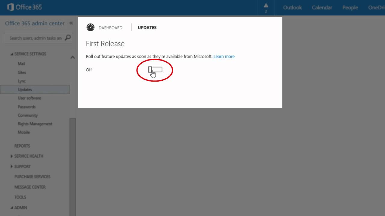 How to get early updates for your Office 365 users with First Release