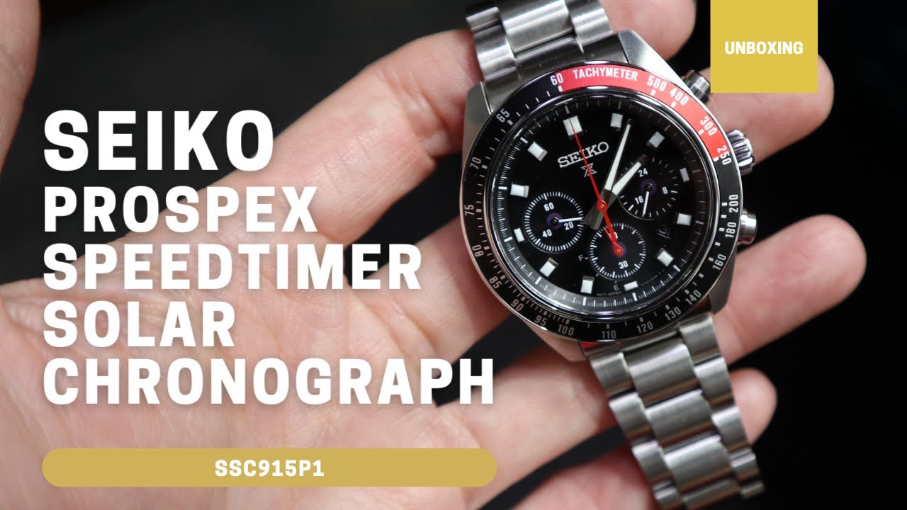 Seiko Prospex Speedtimer Solar Chronograph SSC915P1 SSC915