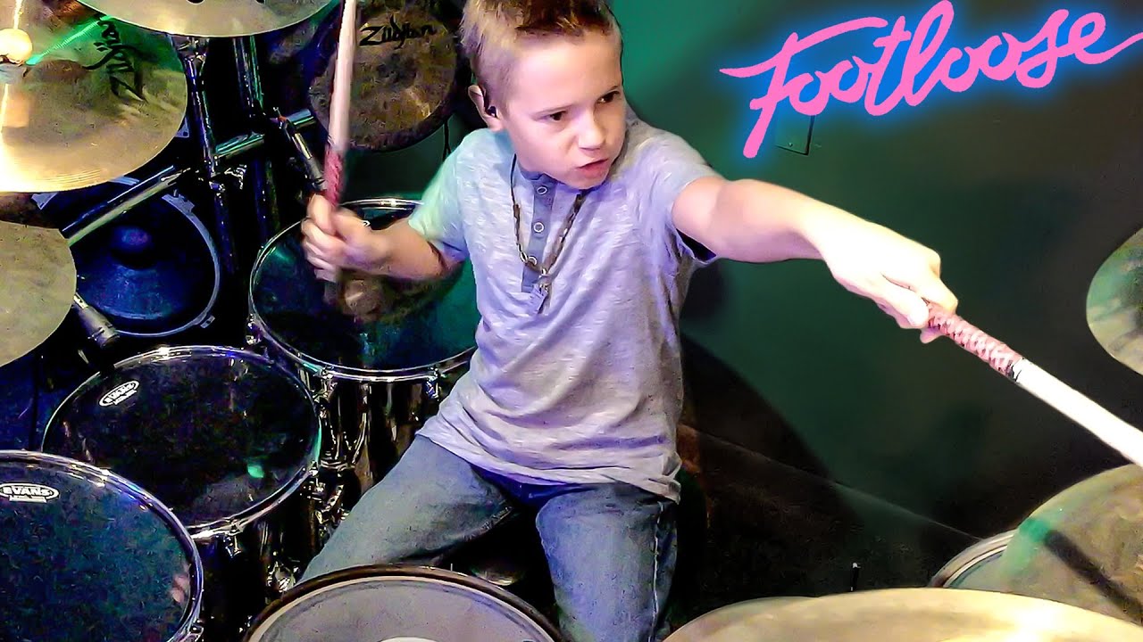 9 Year Old DRUMMING SENSATION FOOTLOOSE Cover Will BLOW Your Mind