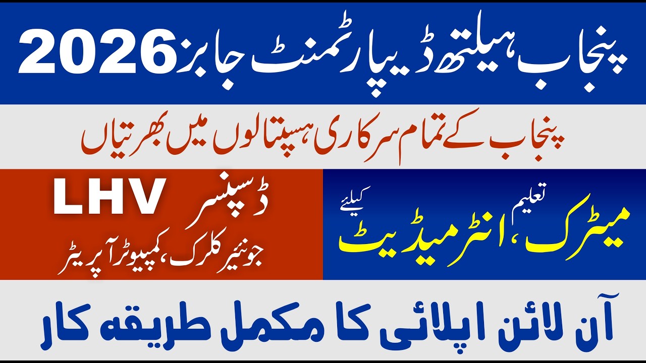 Punjab Hospital Jobs 2026 | Apply Online on NTS | Step by Step Complete Process