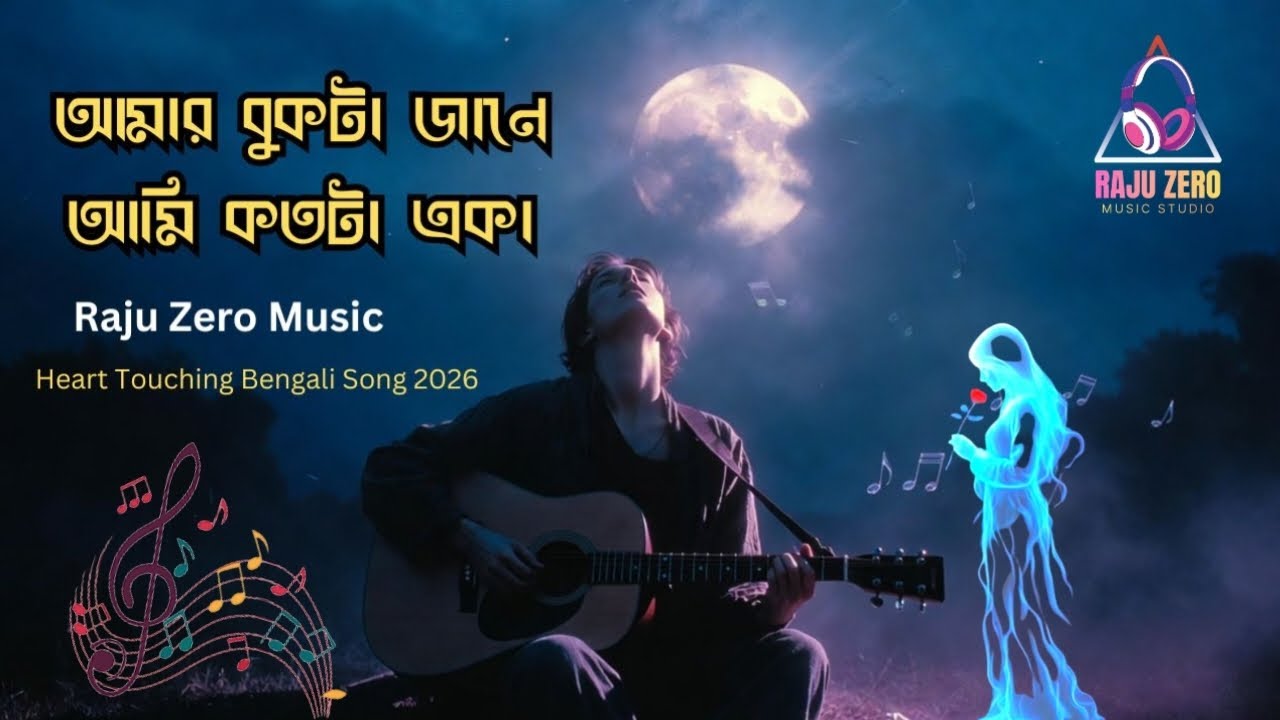 আমার বুকটা জানে আমি কতটা একা | New Bengali Sad Song 2026 Raju Zero Music