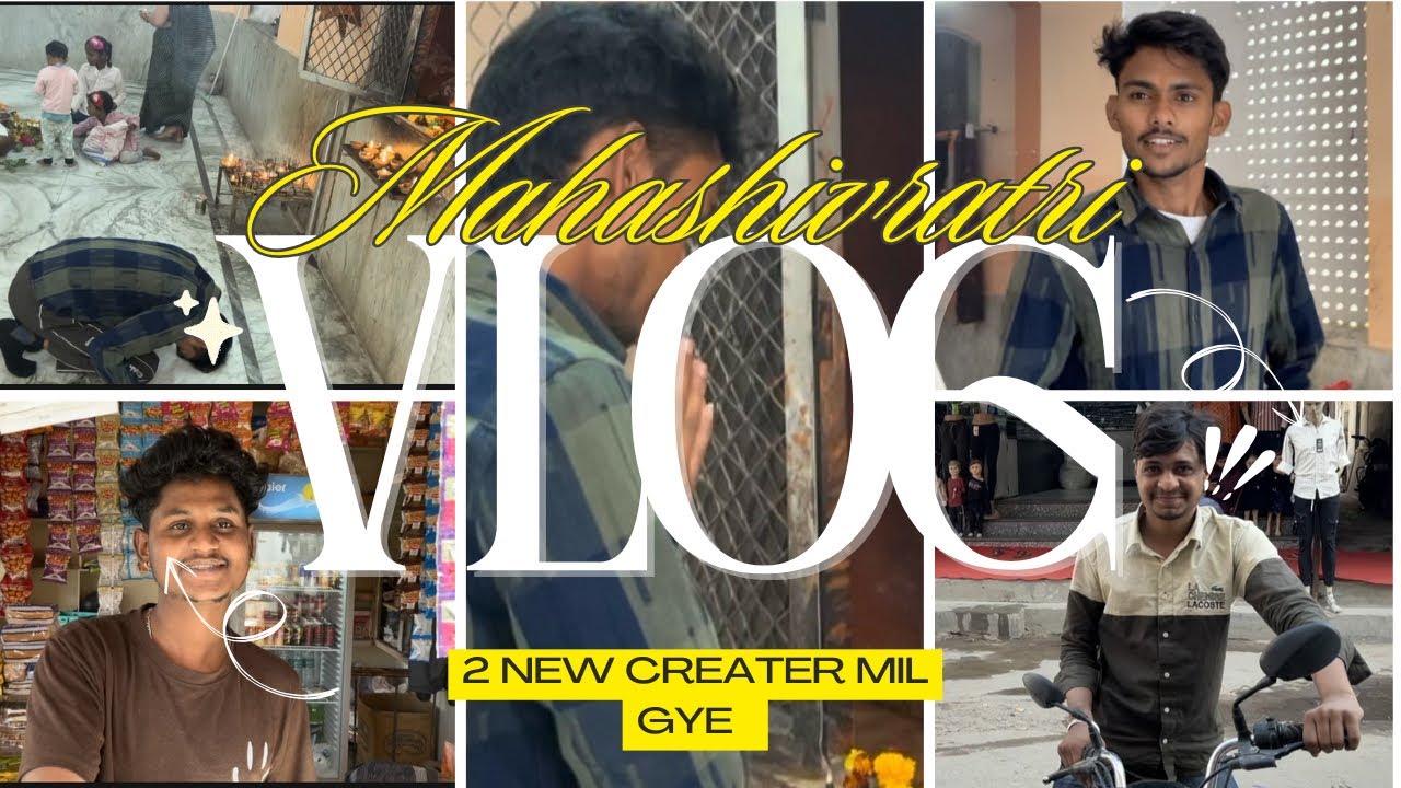 Mahashivratri vlog 🙏| 2 instagram creater se mil liye 🫂☺️| #vlog #viralvlogs #mhashivratri #creator 