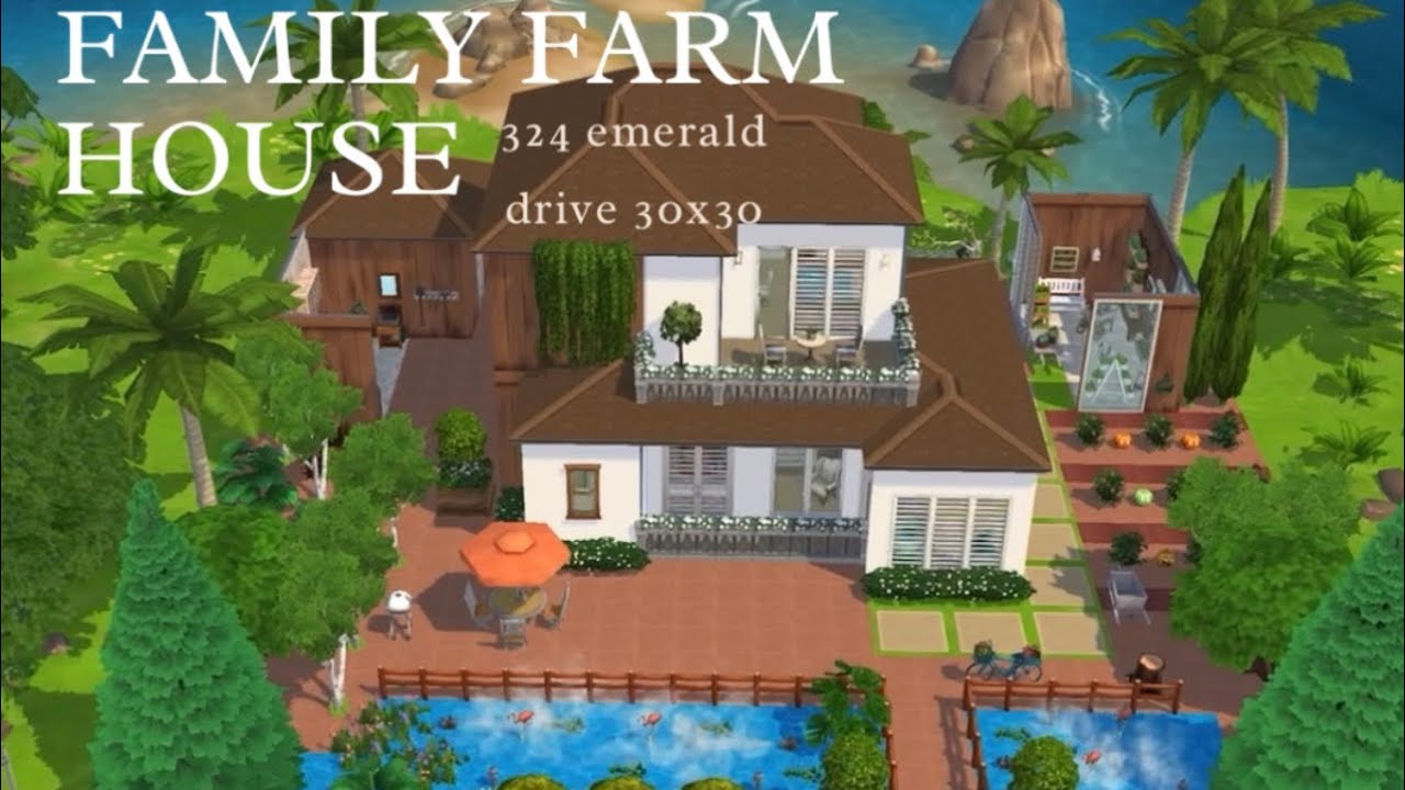 FAMILY FARM HOUSE🏡 [ THE SIMS MOBILE ] #thesimsmobile #simshouse #sims #housebuild #mycreation #fyp