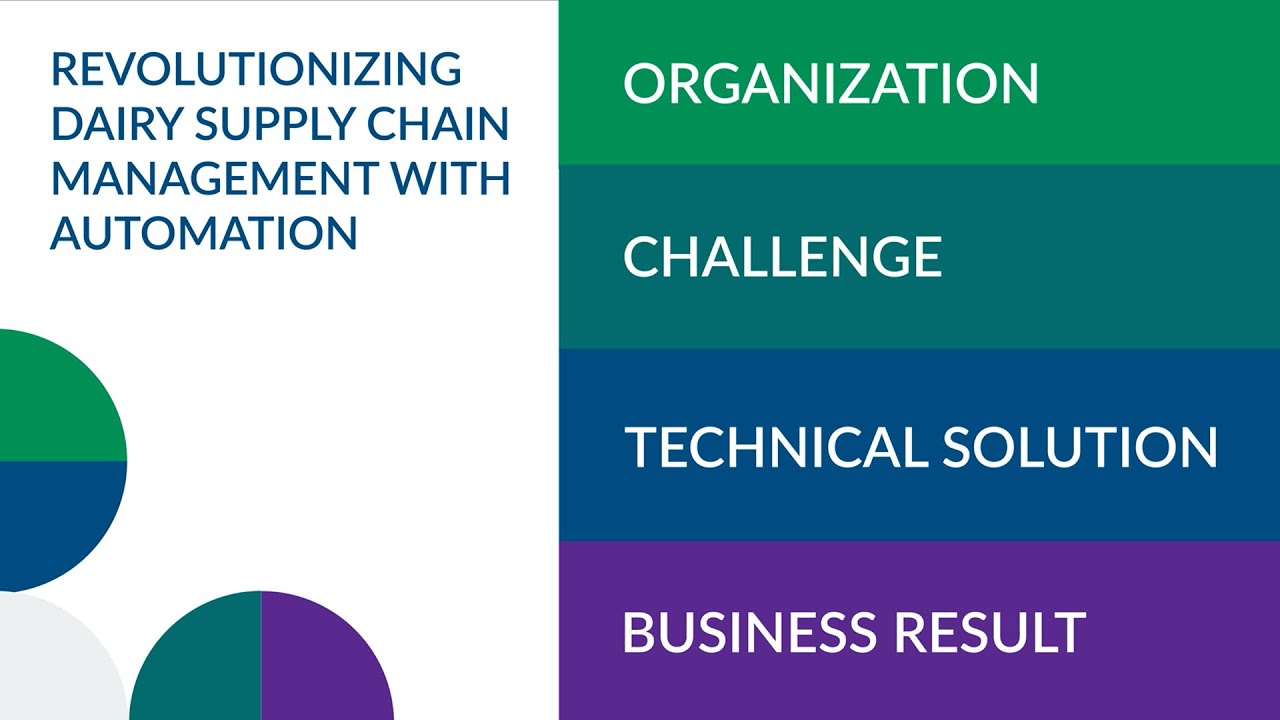 REVOLUTIONIZING DAIRY SUPPLY CHAIN MANAGEMENT WITH AUTOMATION