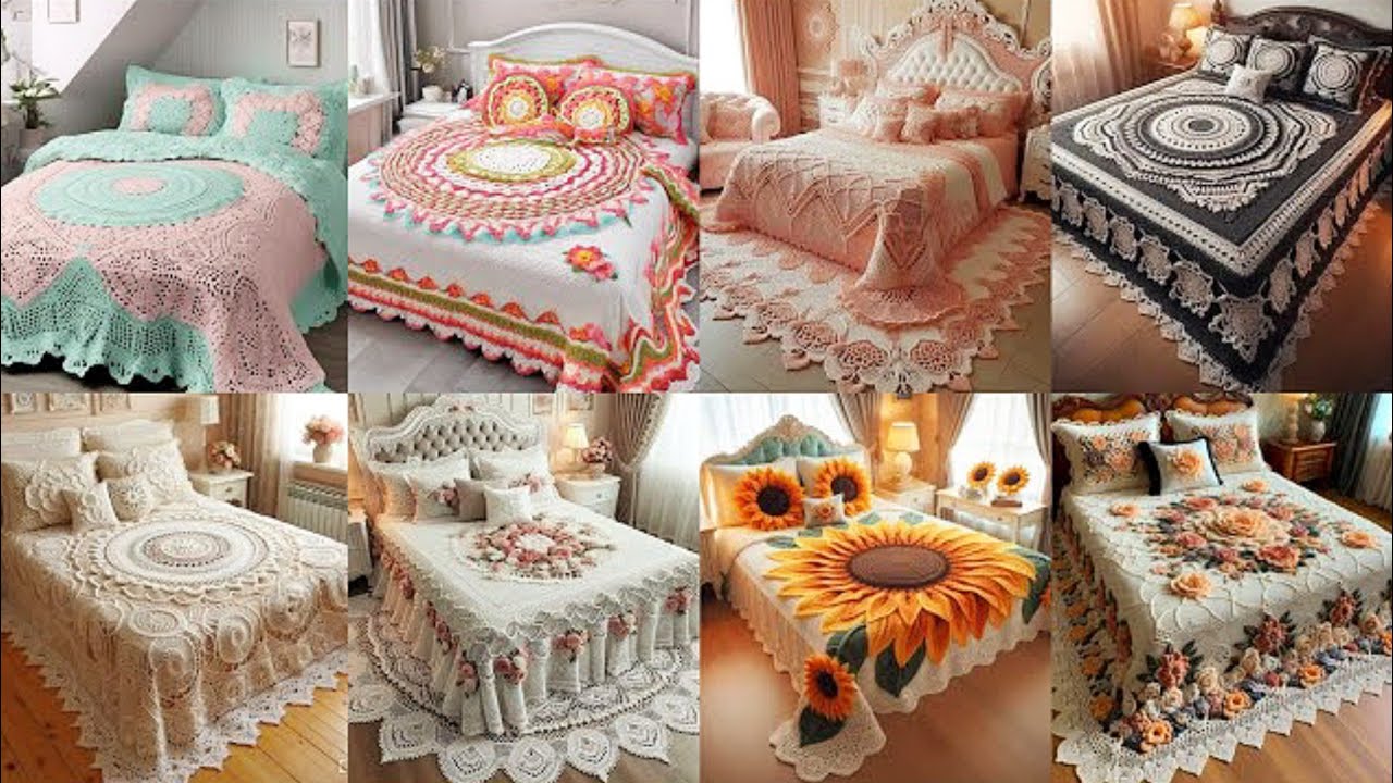 Crochet bedsheets designs 2025| crochet bedsheets cover | Crochet bedsheets #4 | 