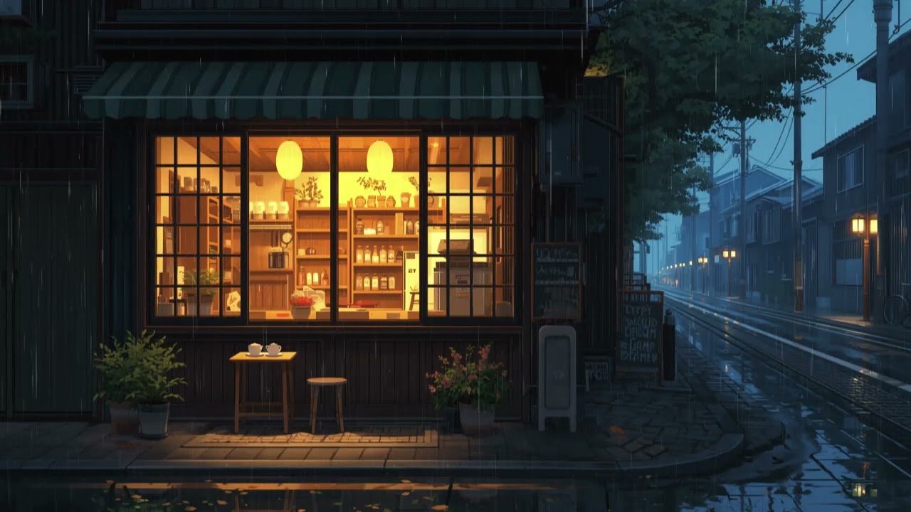 A Hidden Street in Tokyo Rain – Gentle Lofi Just for You Tonight | For Study, Sleep, or Relaxation
