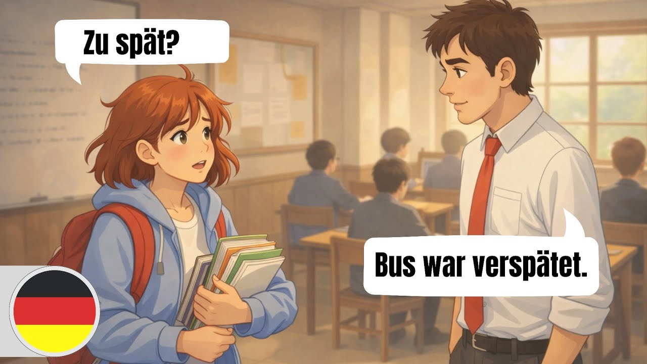 Simple Daily German Conversations (A1–A2) | Everyday Student Conversations in Class