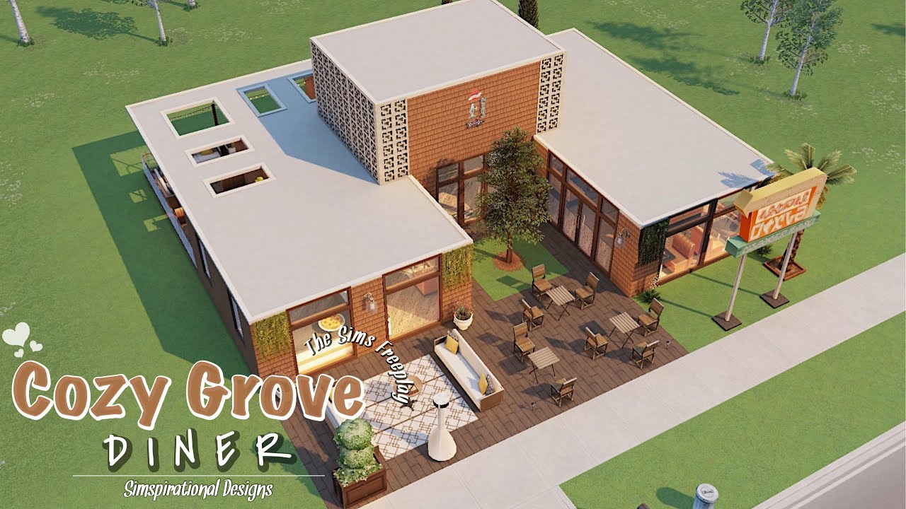 COZY GROVE DINER | The Sims Freeplay | Tour | Floor Plans | Simspirational Designs