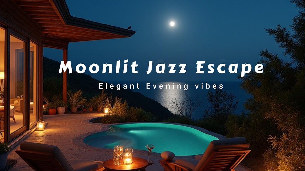【BGM JAZZ】Moonlit Jazz Escape/Slow Jazz/Elegant evening vibes mix/Relaxing/Chill/Mellow Jazz