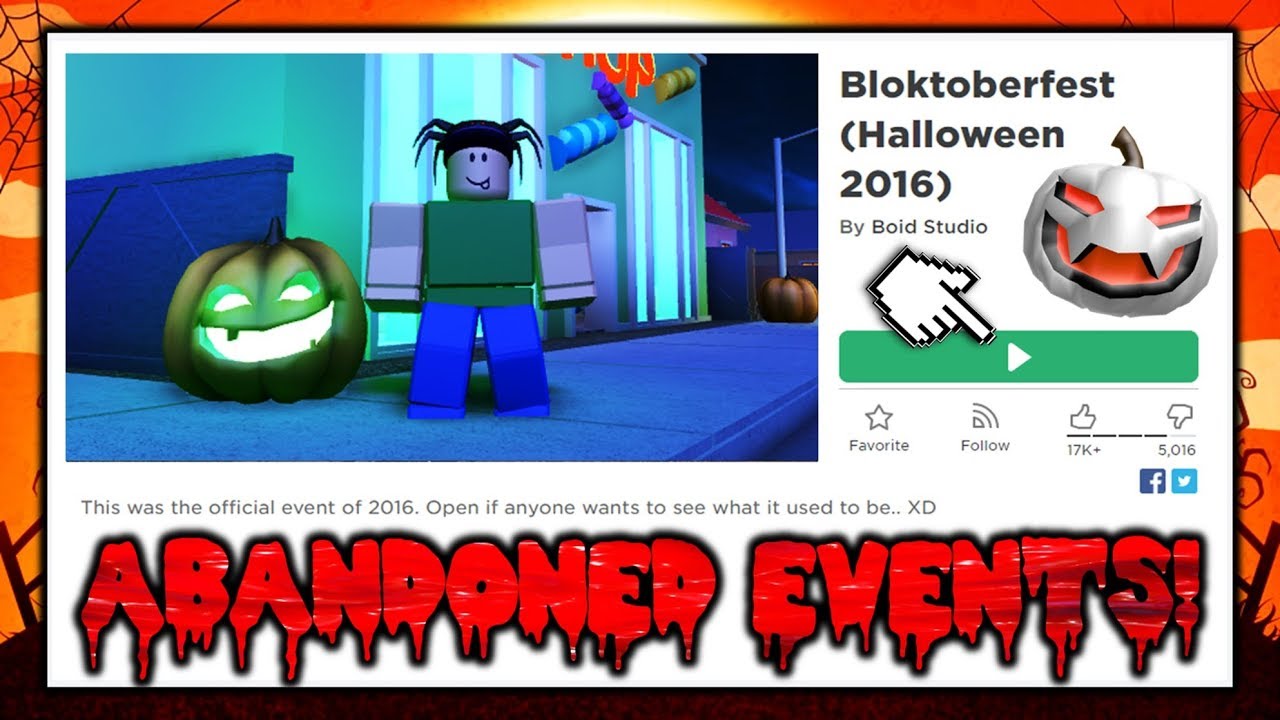 Playing Abandoned Roblox Halloween Events! (Win Prizes?)