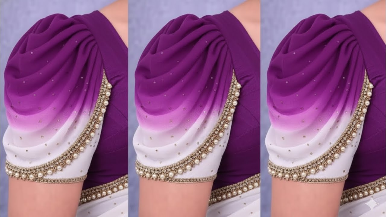 New and trending sleeve design for blouse||@T.Kalpana1427 #blouse #sleevelesss #sleeve#fashion #####