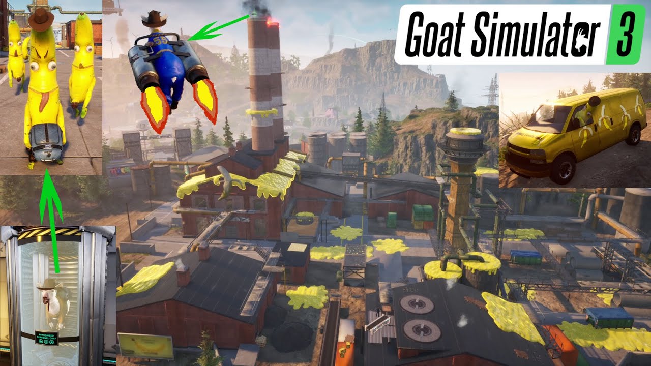 Totales Bananen Chaos und Jetpack - Goat Simulator 3 - 19