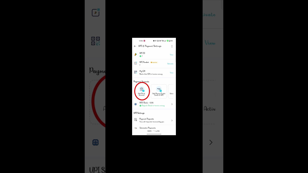 How to add bank account in paytm