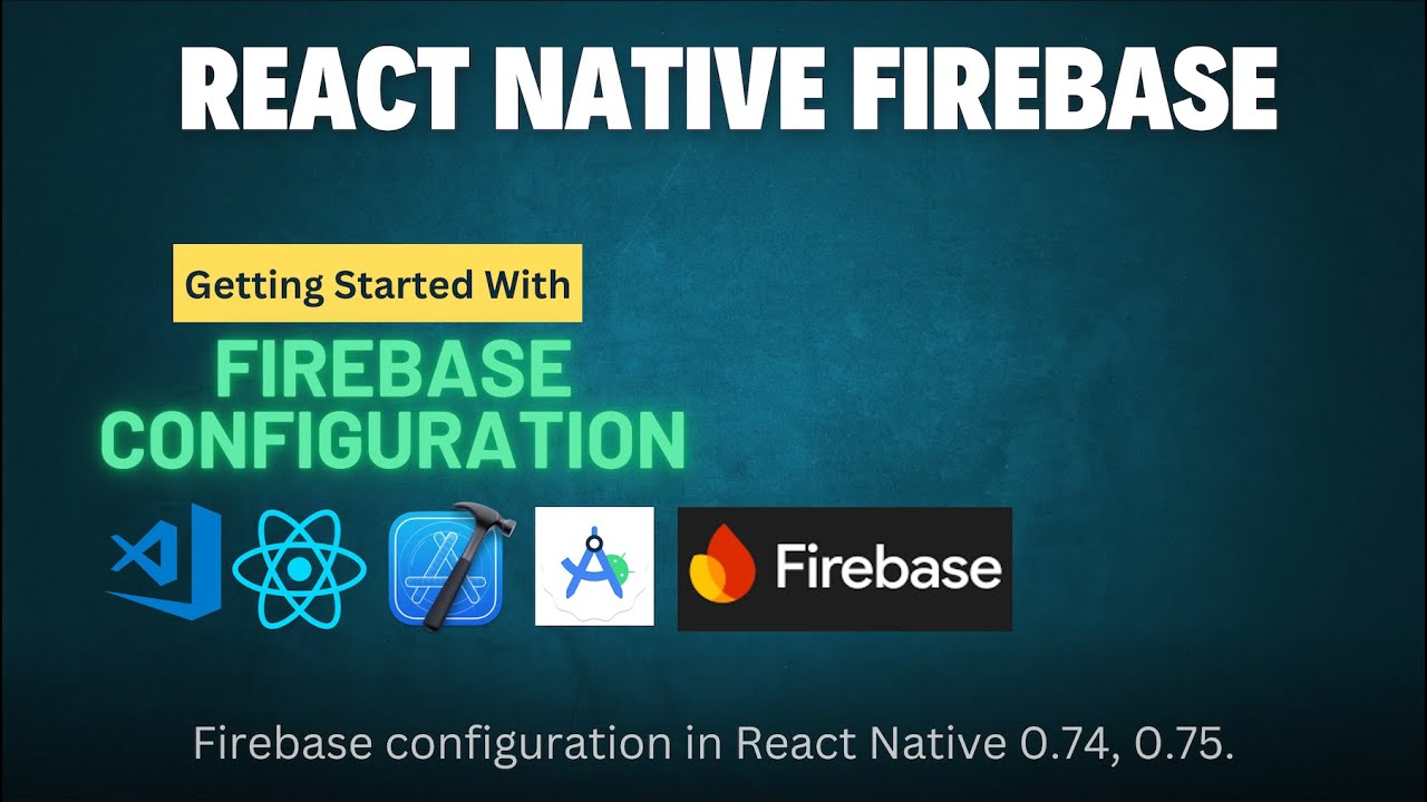 Учебное пособие по настройке React Native Firebase | Создание и настройка Firebase (пошаговое рук...