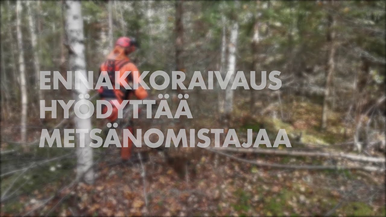 Näin teet ennakkoraivauksen - UPM Metsä