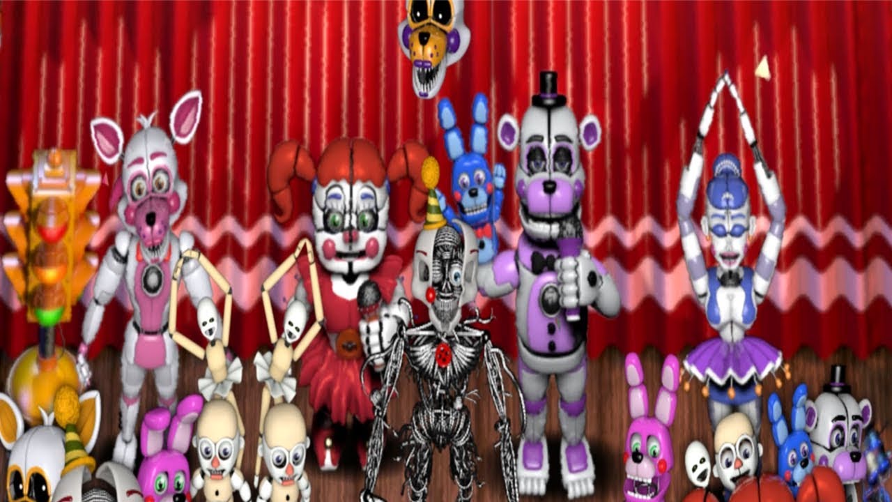 [FNAF6 Mod] ALL Animatronics Sister Location - FFPS (НОВЫЙ)