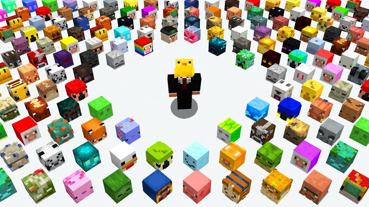 I Collected EVERY Mob Head in Minecraft Hardcore!