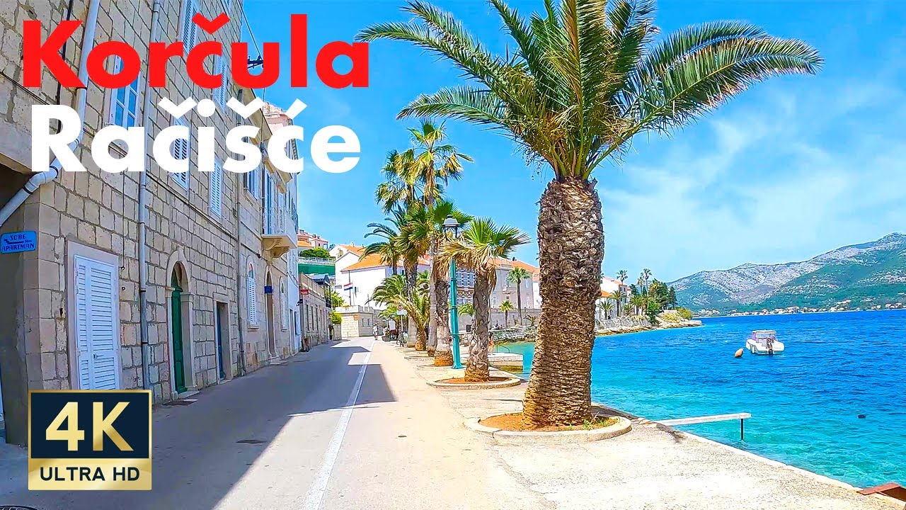 Korcula to Racisce Croatia 🇭🇷 4K Bike Tour 2022