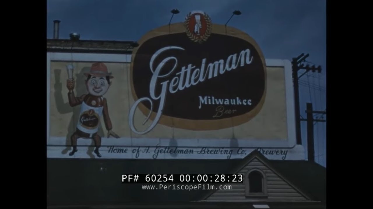 GETTELMAN BEER COMPANY MILWAUKEE  BREWERY HOME MOVIE 60254
