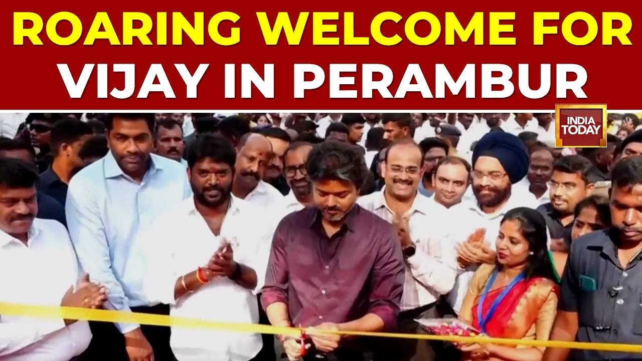 CM Vijay Visits Perambur: Opens Revamped MLA Office, Launches Ration Card Distribution | India Today