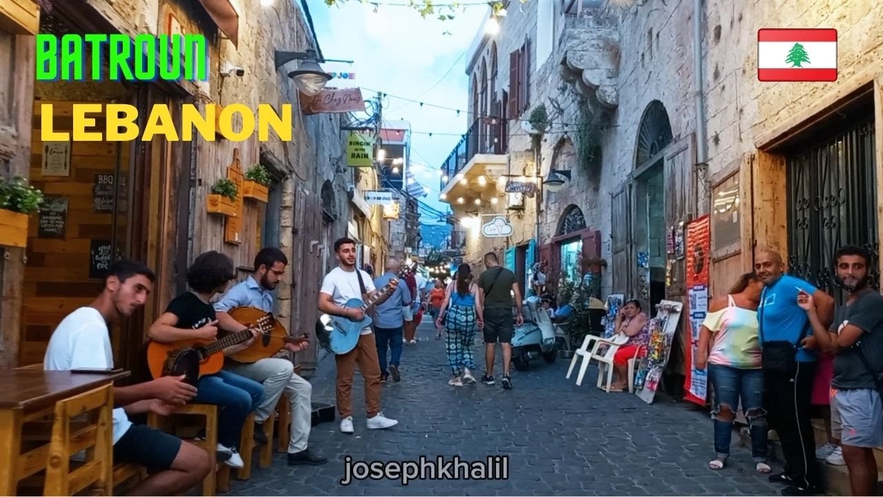 Batroun Lebanon walking tour in old souk tourism/ البترون لبنان