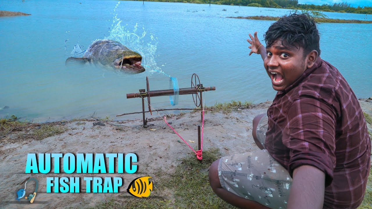 இந்த Trap மீனை இழுத்துடும்|Sling Pulling Fish Catching|Automatic Fish Trap|VFS|Suppu